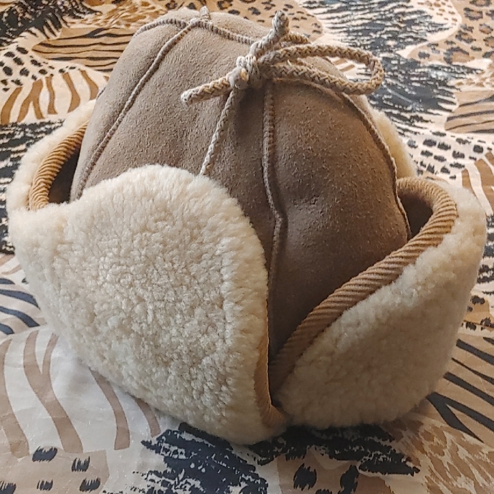 Crown Cap Brown and Cream Hat
